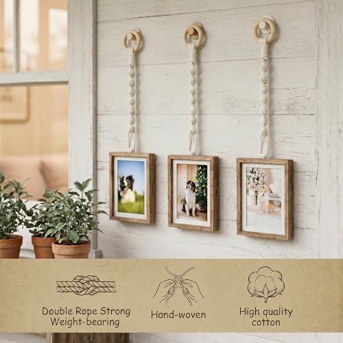 2pcs Adjustable Macrame Chain for Hanging Plants Connectable Rope