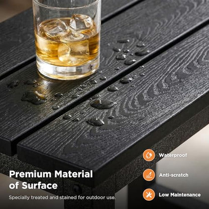 ODK Outdoor Double Side Table - color: Black