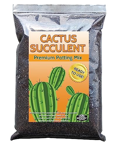 Cactus & Succulent Potting Soil Mix, Fast Draining, Made in USA, 4 Quarts - size: 4 Dry Quarts