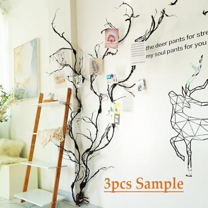 98.4in Artificial Creepy Flexible Tree Branches Halloween Wreath Moss Vines