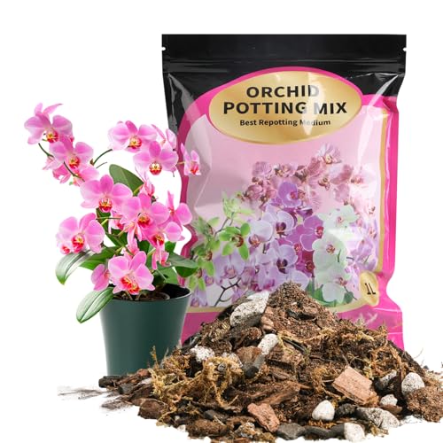 Orchid Potting Mix with Orchid Bark 2QT - New Upgraded Formula for Superior Drainage & Breathability | Premium Soil for Healthy Roots - color: Orchid Potting Soi, size: 2QT