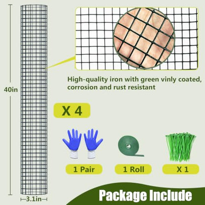 4 Pack Metal Moss Pole, 40" Large Moss Poles for Plants Monstera, Stackable Sphagnum Moss Pole for Plants Work with Sphagnum Moss(4 Pack 40") - color: 4 Pack 40"
