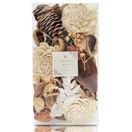 White Potpourri, Magnolia Scented Decorative Bowl Filler,10 oz - color: White