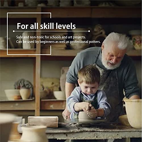 Old Potters Low Fire Pottery Clay White, 10 lbs (Cones 06-04) Made in USA Modeling Clay for Wheel Throwing and Hand Building, Pottery and Sculpting, Beginners, and Advanced