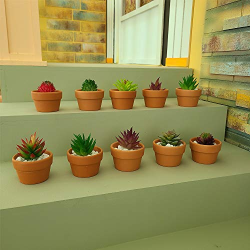 Yishang 2.7 Inch Shallow Terracotta pots,Small Hand Craft Nursery Plant Pot,Mini Clay Cactus/Succulent/herb Container with Drain Hole for Seeding - Set of 30 - size: 2.7 inches