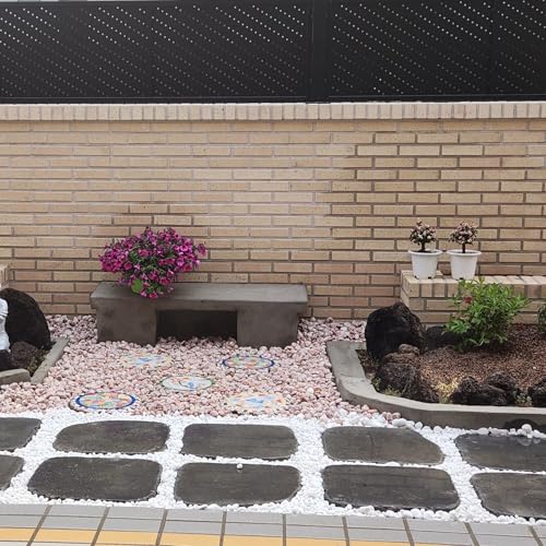 20lbs White River Rocks for Landscaping - 7Hour Tumbled, Ultra Clean Pebbles - 1 Inch Natural Polished Stones for Garden, Indoor Plants, Aquarium, Vase Filler