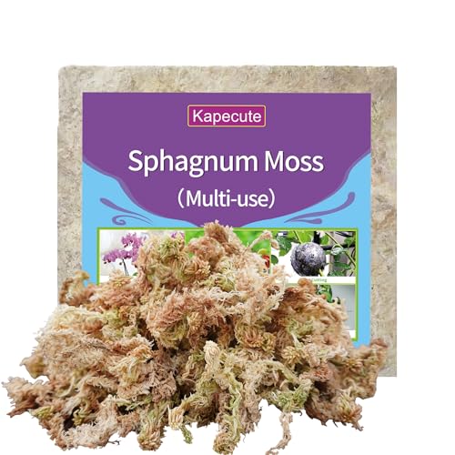 5oz Sphagnum Moss for Plant Propagation, Great Orchid Potting Mix, Help with Maintain Humidity - size: 5 oz