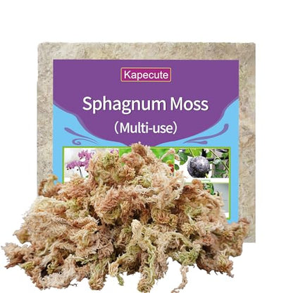 5oz Sphagnum Moss for Plant Propagation, Great Orchid Potting Mix, Help with Maintain Humidity - size: 5 oz