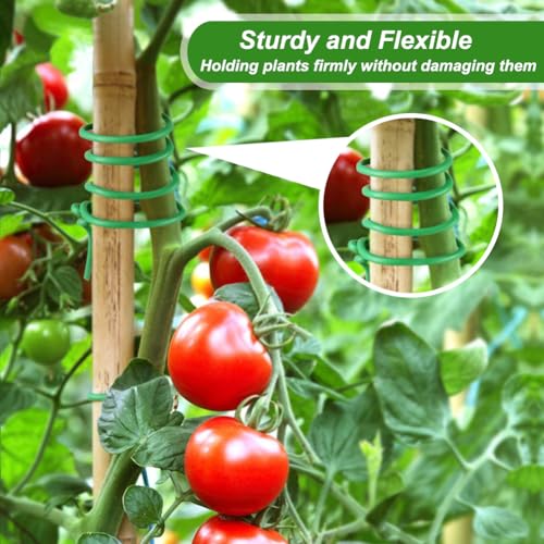 Shintop Plant Ties, 65.6ft 3.5mm Soft Garden Wire for Climbing Plants | Garden Ties, Flexible Plastic Coated Wire, Strong Wire Core, Easy to Bend and Wrap, For Plant Training and Garden Support - size: 65.6ft