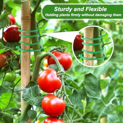 Shintop Plant Ties, 65.6ft 3.5mm Soft Garden Wire for Climbing Plants | Garden Ties, Flexible Plastic Coated Wire, Strong Wire Core, Easy to Bend and Wrap, For Plant Training and Garden Support - size: 65.6ft
