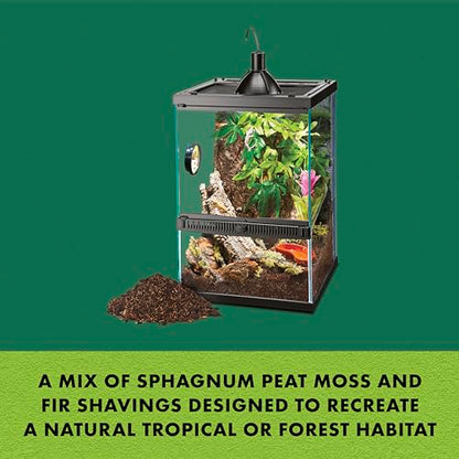 Zilla Reptile Terrarium Bedding Substrate Jungle Mix, 4 Quart
