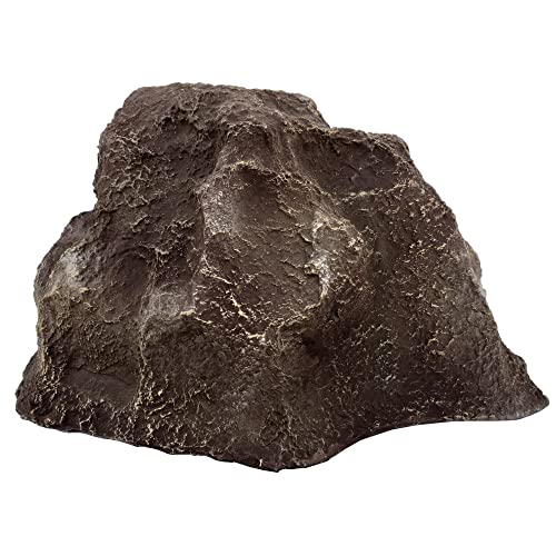 Forever Bamboo Artificial Rock Faux Rock Pump Cover Hollow Landscape Decoration Fiberglass Painted Mock Rock Small River Brown 9 in H x 13 in W x 16 in L, WEN-ROC-RB1 - color: River Brown, size: Small