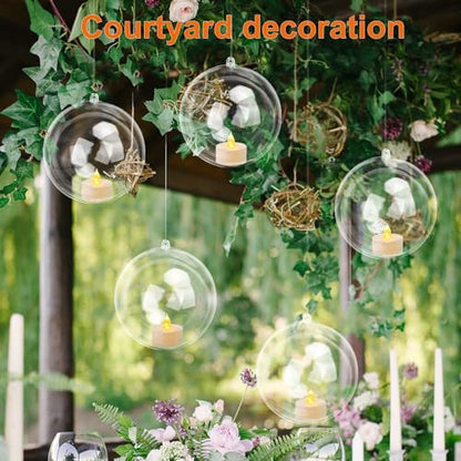 40 Pcs 4 Inch Clear Acrylic Fillable Balls, Christmas DIY Fillable Ornaments Balls, Acrylic Ornaments Ball for Christmas, Holidays, Weddings, Parties, and Home Decor - size: 40 Pcs 4 Inch Fillable Balls