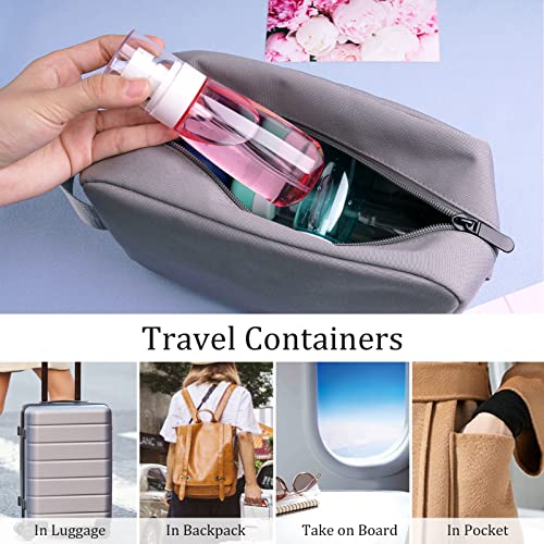 Cosywell Fine Mist Spray Bottle 3.4oz/ 100ml Empty Cosmetic Refillable Travel Containers Plastic Hair Spray Bottle Sprayer for Perfume Skincare Makeup Lotion (4color) - color: 4color