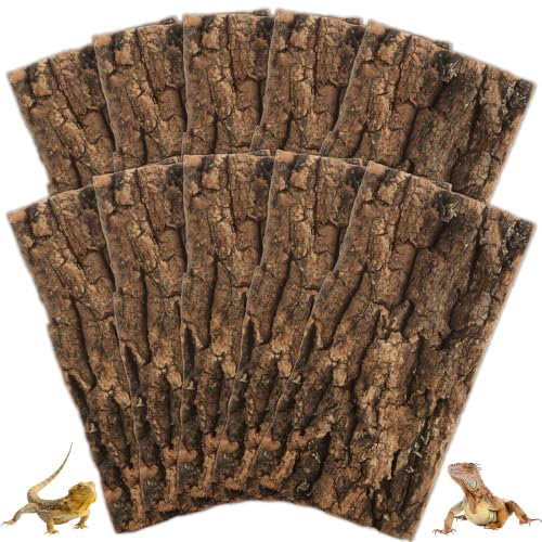 STARVAST 10PCS Cork Terrarium Background 7.8x3.9in for Reptile - size: 10PCS-7.9×3.9in
