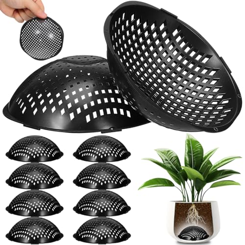 10PCS Flower Pot Hole Mesh Pads, 4.5" Planter Drainage Insert Screens