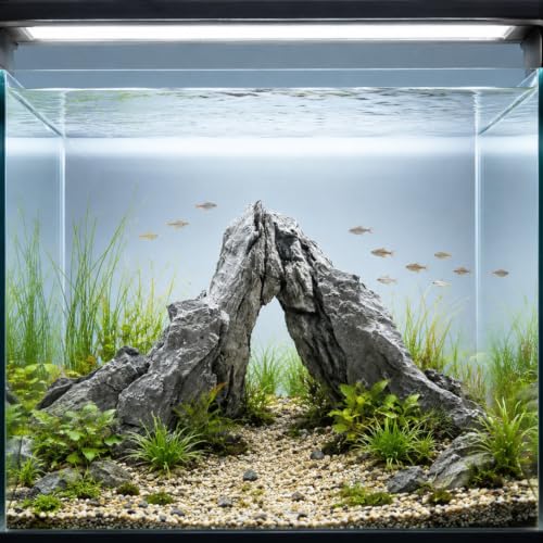 Seiryu Stone Aquarium Rocks for Fish Tank,10LB 3-7inches | Natural Stone for aquarium hardscape, aquascaping, terrariums, bonsai, and potted plants - size: 10lb,3-7inches