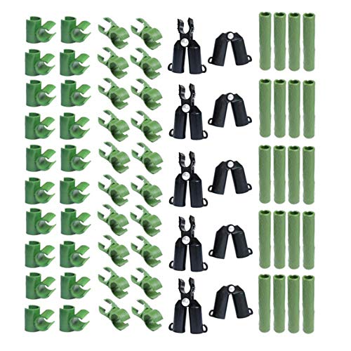 Adjustable Plant Trellis Connector Clip Plastic Plant Connector Stakes | 70 Pieces Plant Trellis Connector Clip Plastic Plant Connector Stakes Garden Plastic Connecting Joint Buckle Clip 11mm