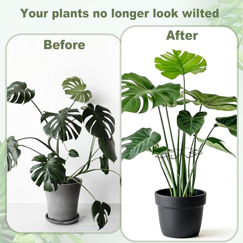 5PCS Monstera Plant Stem Support, 7.3 * 6.5 in Adjustable Stake with Leaf Holders for Indoor Plants, Unique Plant Support Kit for Climbing Plants Outdoor (Monstera) - style: A 7.3*6.5in