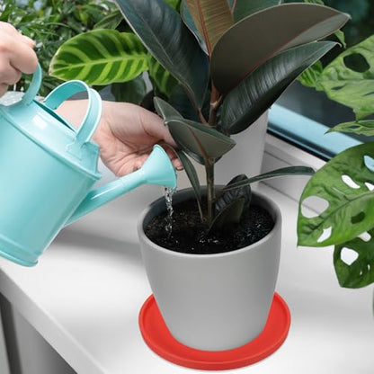 PATIKIL 6 Inch Round Ceramic Plant Saucer, Plant Saucer Tray Flower Planter Drip Tray for Indoors Outdoors Patio Balcony, Dark Blue - color: Dark Blue