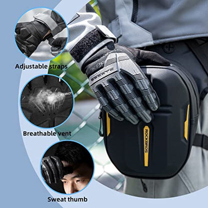 ROCKBROS Mountain Bike Gloves Dirt Bike Motorcycle Cycling with 6MM Gel Pad - size: US XL = Asian XXL
