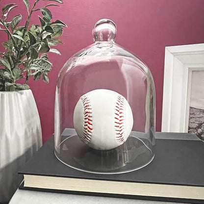 Plymor 5" x 6" Bell Jar Glass Display Dome Cloche (Interior Size 4.75" x 4.5") - size: 5" x 6"