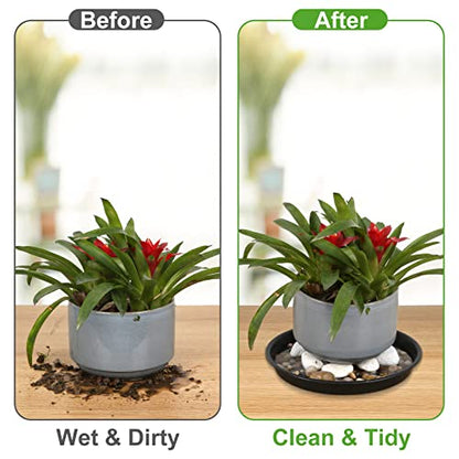 4 Pack 15 Inch Plant Saucer Plastic Plant Saucer Drip Trays Plant Saucers for Indoors Outdoor Plant (15 inch 4Pack) - color: 15 Inch 4pack