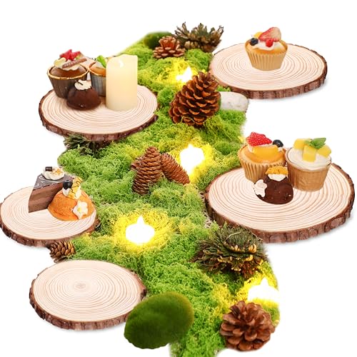 Nuanchu 7 Pack Wood Table Centerpieces, 4. 7-5. 5'' - size: 4.7-5.5''