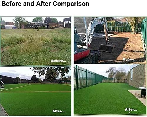 Petgrow Artificial Grass Turf 9FTX100FT- Realistic & Thick Synthetic Fake Grass Mat for Outdoor Garden Landscape Pet Dog Grass Rug Faux Turf - size: 9 FT x 100 FT (900 Square FT)
