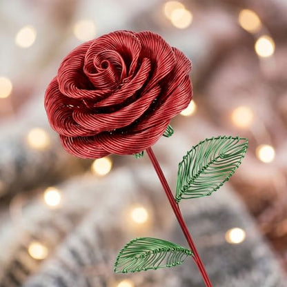 Tenn Well 165ft 18 Gauge Aluminum Craft Wire Red Bendable for Jewelry | Bendable metal wire for sculpting, floral making, wreath making, wire wrapping, Christmas - color: Red