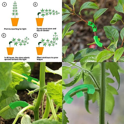 80 pcs Plant Stem Training Clips, Low Stress Plant Bud Bender Branches Trainer Plant Support Clips Plant Ties Trellis Clamps for Climbing Plants Garden Plant Grow Tools