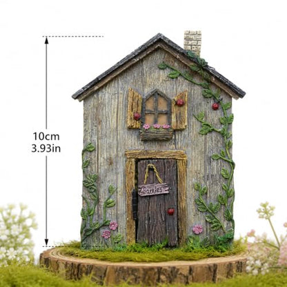 Miniature Fairy Garden Door, 3D Tree Decoration for Bonsai Terrarium, Micro Landscape Accessories