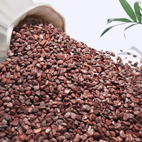 NUPICK 3 lbs Pebbles for Indoor Plants, 1/5 Inch Pea Gravel for Fish Tank | Polished Decorative Rocks for Succulent, Natural River Stones for Vases, Cactus, Landscaping, Bird Bath, Aquarium, Red - color: Red, size: 3 lb