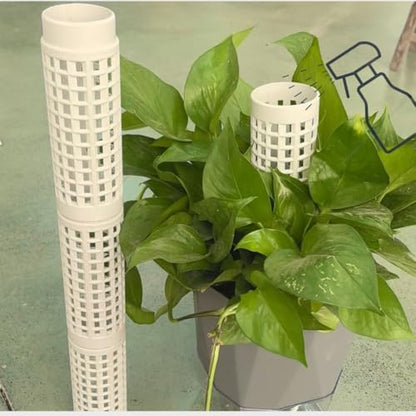 2 Pack Stackable Moss Pole for Climbing Plants, Modular Plant Support Pole 14x5cm, Extendable Plant Climbing Stake for Monstera, Pothos, Philodendron Indoor Plant Support