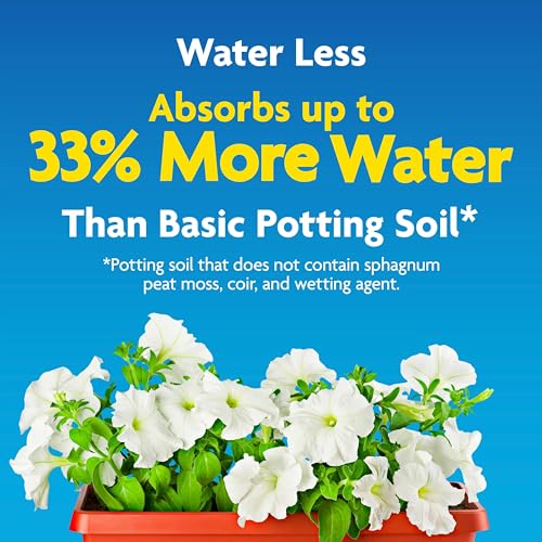Miracle-Gro Moisture Control Potting Mix - Plant Soil For Container Plants, Protects against Over- and Under-Watering, 8 qt. (3-Pack) - size: 3-Pack, style: 8 qt.