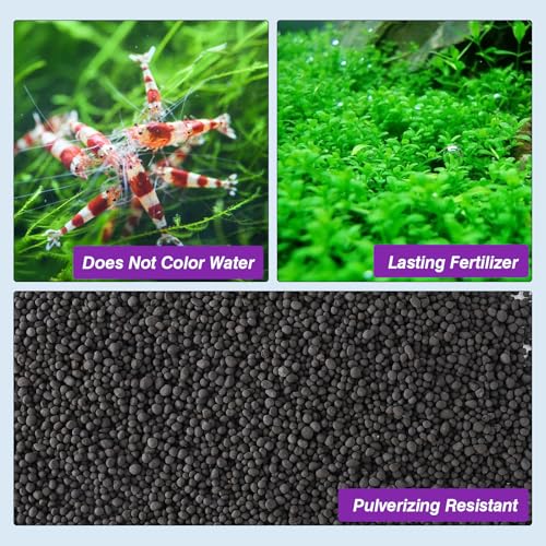 Upgraded Aquarium Soil Water Grass Mud, Ideal for Fish Tank Aquascaping Aquarium Substrate Soil for Plants and Shrimps, No Need to Wash (17.6 Pounds) - size: 17.6 Pounds