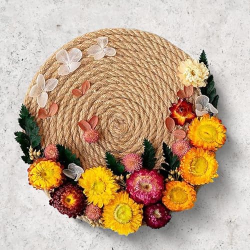 Real Dried Flowers Natural Dry Flowers,Mixed Natural Pressed Dried Flowers,Real Dry Florals for Resin Crafts, Candle Making, DIY Art Projectsr (Red 2) - color: Red 2