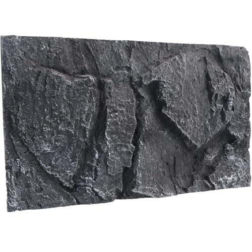 17.3×11.8'' Terrarium Background 3D Reptile Tank Background Habitat Decor - color: Grey
