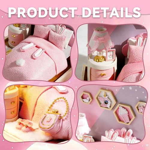 Flever Dollhouse Miniature DIY House Kit Creative Room with Furniture for Romantic Artwork Gift (Crushing Moment) - color: Crushing Moment