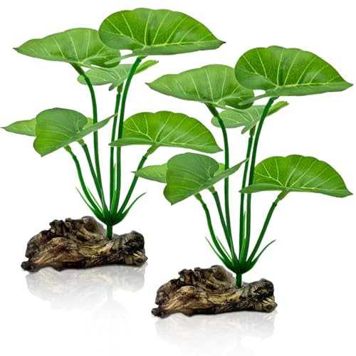 2-Pack Aquarium Decor Betta Fish Tank Decorations 6-inch Fish Tank Plants - color: A (2-pack)