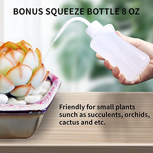 ONEDONE Watering Can Indoor Plants - Plant Watering Can 34 OZ, Long Spout Small Watering Can for House Plants Garden Potted Flowers with Spray Bottle, Squeeze Bottle Green - color: Green
