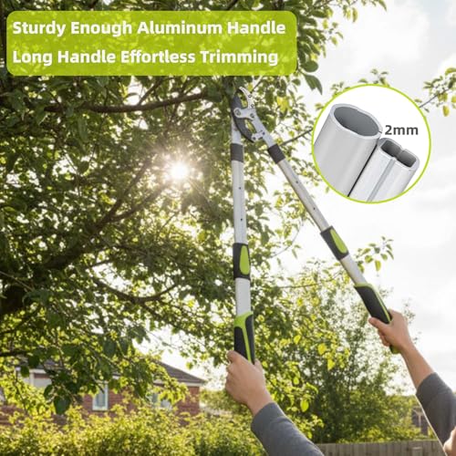 YRTSH Loppers for Tree Trimming Heavy Duty, Extendable 28-41" Branch Cutter | Tree Pruner with Compound Action, 2" Clean Cut Capacity Tree Clippers, Long Handle Pruning Shears for Gardening & Yard Work - style: Loppes Sharp Blade