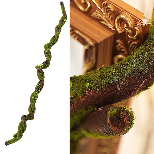75" Fake Posable Thick Tree Trunk Wall Hanging Vine Moss Garland - size: Big