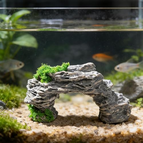 2Pcs Diorama Rocks Fake Rock Miniature Stone Statue for Diorama Supplies, Micro Train Landscape, Railway Sand Table, Zen Garden Accessories (Style4, 4.8x2.5cm) - color: Style4