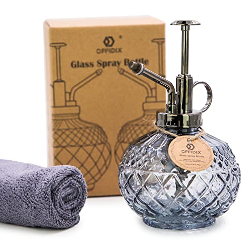 OFFIDIX Plant Mister Glass Spray Bottle Gray, Vintage Small Misters10 OZ - color: E-Gray