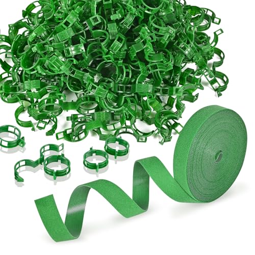 Plant Support for Tomato, Sets of Garden Clips and Ties for Climbing Plants, Fixing Stem and Vine
