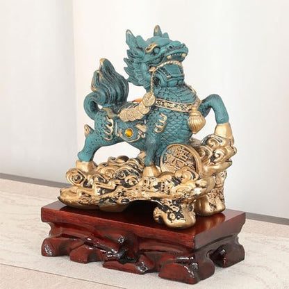 Non-slip Load-bearing Carved Rosewood Base for Buddha Statue Trophy Antique | 1. Pre-reserved grooves for DIY slotting, perfectly fit irregular stones, Buddha statues, vases and bonsai - size: 6.2" L X 3.5" W X 1.7" H