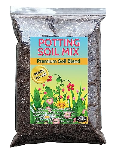 Potting Soil Mix, Peat Moss, Vermiculite, Perlite, Made in USA, 4 Quarts - size: 4 Dry Quarts