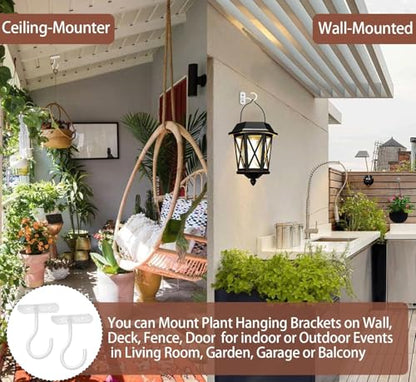 6Pack 2.5in Ceiling Hooks Bulk for Hanging Plants White - color: White, size: 2.5In 6Pack