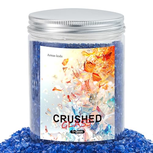 Cobalt Blue Fine Crushed Glass for Resin Art & Crafts - color: Cobalt Blue